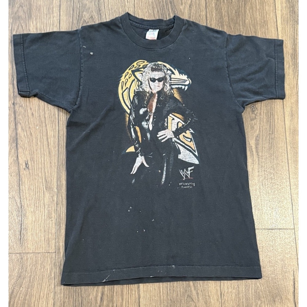 Vintage WWF Wrestling Sable T-Shirt 1990s Fruit of the Loom Single Stitch Sz M‎